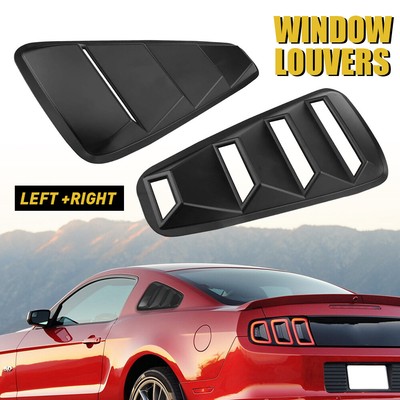 For Ford Mustang 05-14 1/4 Quarter Side Painted Window Louvers Scoop Cover Vent