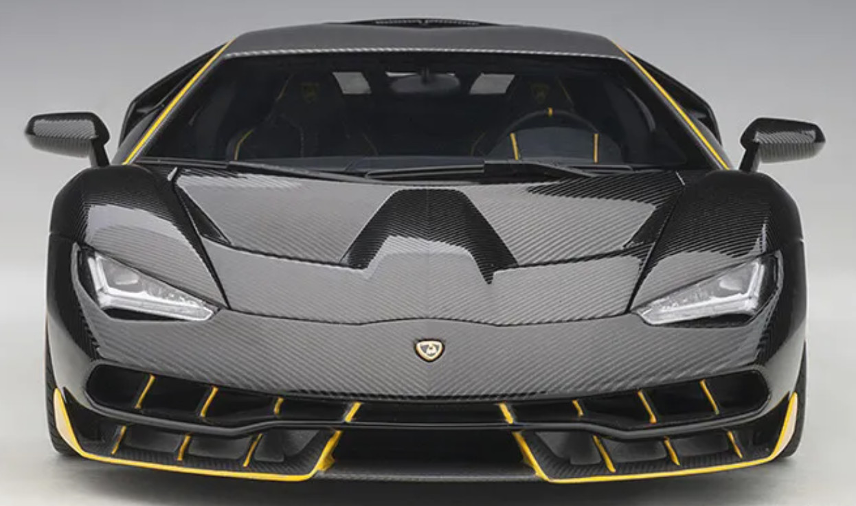 Lamborghini w/CarbonFiber Wing/Rear Trunk Spoiler&Wheels/Rims1:18SCALE MODEL CAR