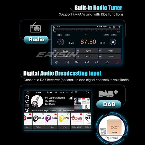 10,1" Android 14 Autoradio CarPlay für VW Passat CC B6 B7 DAB+Schiffe 8-Core GPS 4G - Bild 9 von 13