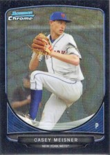 CASEY MEISNER  METS  RC  2013 BOWMAN CHROME #BDPP39 - BLACK WAVE REFRACTOR