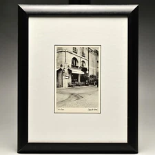 CONNIE BEGG Original Vintage Signed Paris Cafe Europe Cityscape Photograph Print
