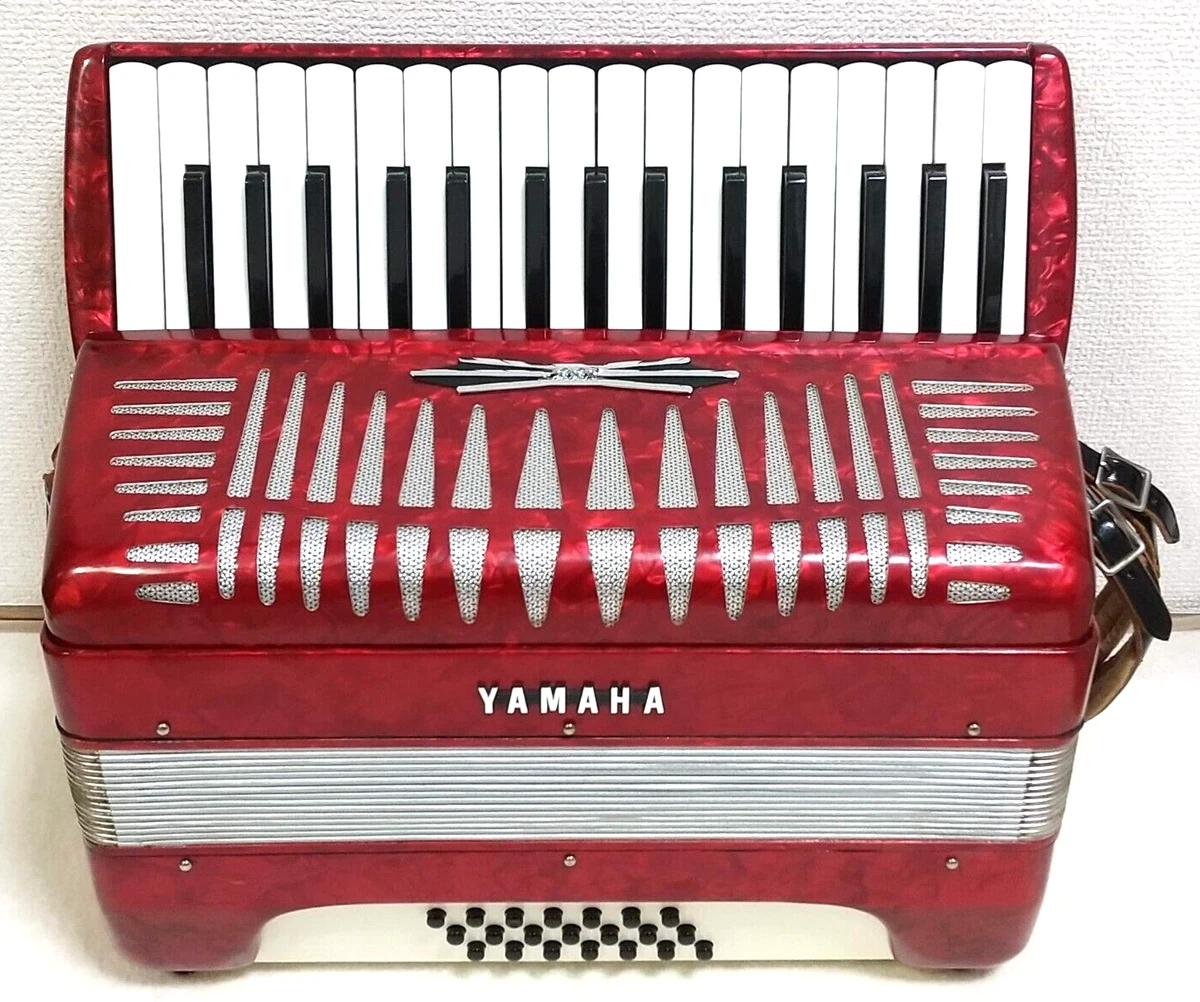 YAMAHA Accordion YA-21 Red 32 Keyboard 21 Bass w/o Case # In stock fast shipping