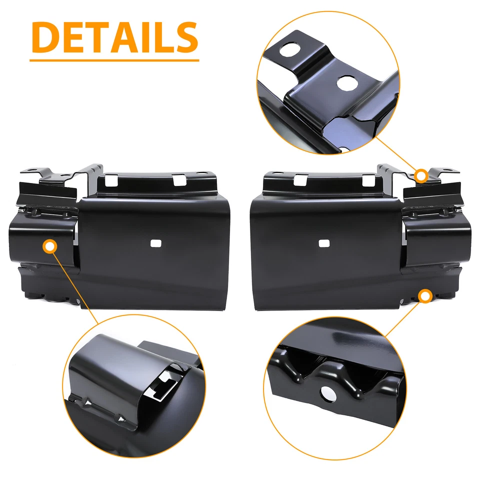 Suporte de para-choque de aço dianteiro esquerdo direito para 2003-25 21 Chevrolet Express 2500 3500 - Imagem 2 de 4