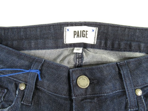 NWT PAIGE Womens DENIM Jeans Mid-Rise Kylie Crop w/Roll Up Size 30 Tonal Duncan - Picture 7 of 12