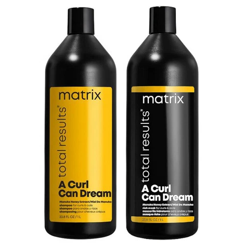 Matrix Total Results - A CURL CAN DREAM Shampoo & Mask Set 33.8 OZ 1 Liter Each