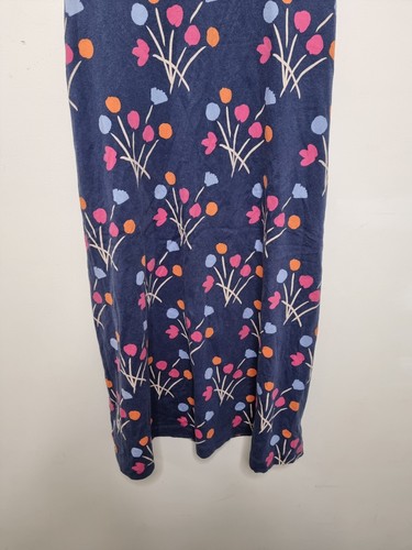 marimekko dress teen size 11-12 blue floral midi dress - Picture 7 of 7
