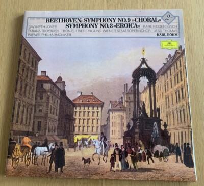 2 LPS Beethoven: Symphony No.9 Choral + No.3 Eroica, Karl Böhm, Wiener Philharm.