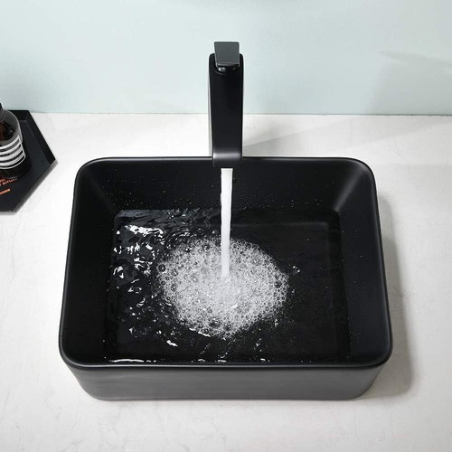 Bathroom Ceramic Basin Sink Hand Wash Counter Top Square Rectangle Bowl Oval UK - Picture 107 of 147