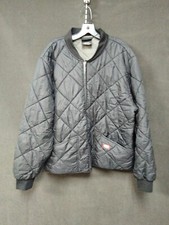 Dickies Black Puffer Zip Up Jacket Size XL