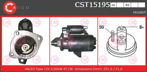 Motorino avviamento CASCO CST15195AS PEUGEOT | eBay
