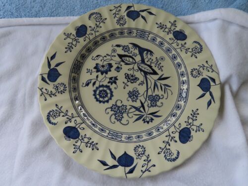 J & G Meakin Blue Nordic Dinner Plate English Ironstone 10” Vintage Onion Swirl  - Picture 1 of 7