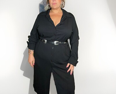 ashley stewart plus size black dresses 90s label Button Front Slinky Dress Wednesday Addams Goth Web Collection: Red What underwear to wear Color:LIGHT IVORY