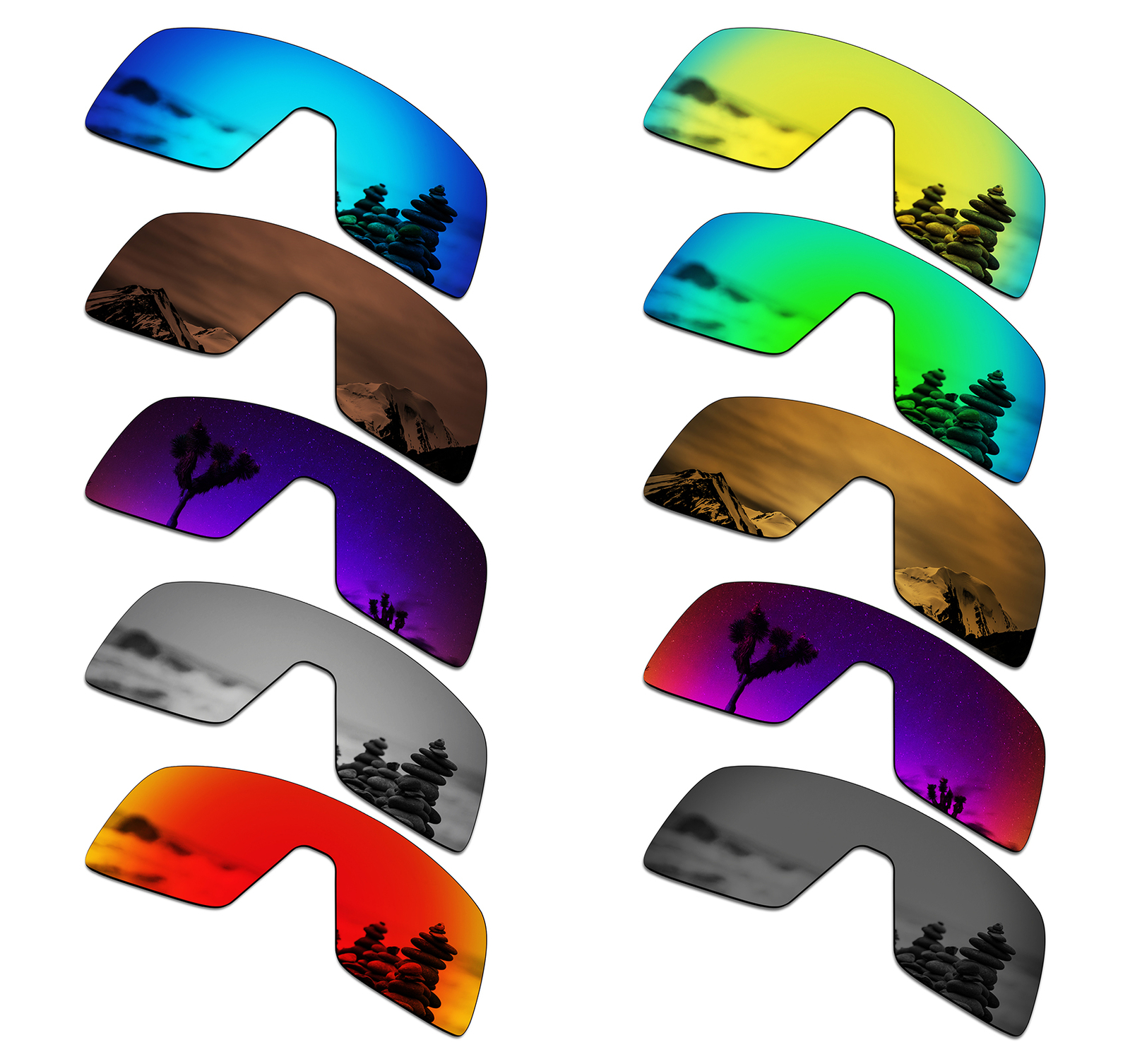 Lentes de repuesto polarizadas SmartVLT para Oakley Sutro Lite barrido ventilado-multi
