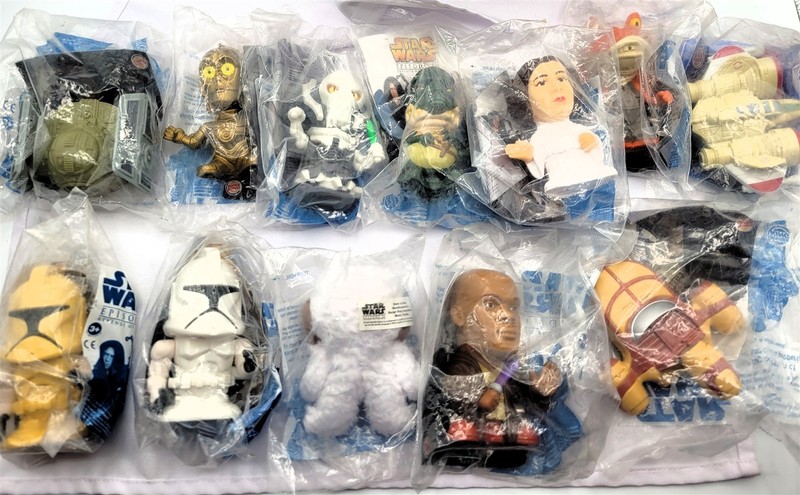 LOT OF Vintage Burger King STAR WARS Kid's Club Meal Toys 2005 