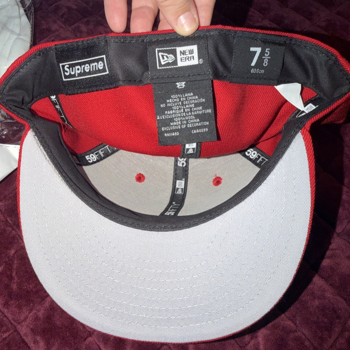 Sz 7 5/8 Supreme S Logo New Era 59FIFTY fitted cap (FW20) 