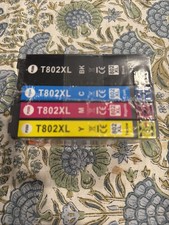 802XL T802XL Compatible Ink For Epson Black Cyan Magenta Yellow 4-Pack New
