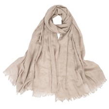 Gauze Summer Scarf for Women Men Lightweight Fringed Shawls Wrap khaki