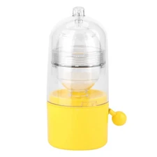 Portable Egg Scrambler Shaker Whisk Hand Powered Golden Egg Maker Eggs Yolk W...
