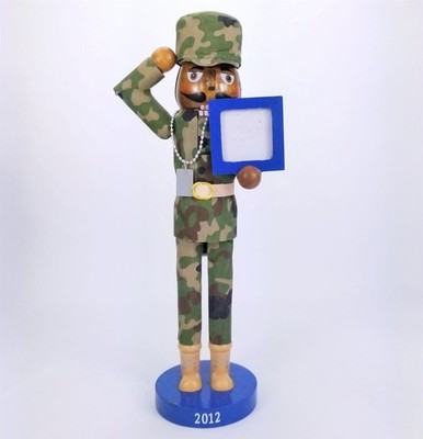 2012 Nutcracker African-American Army Soldier Man Photo Frame Target Wondershop