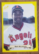 Mark McLemore 1987 Classic Update Yellow/Green Backs #119 California Angels