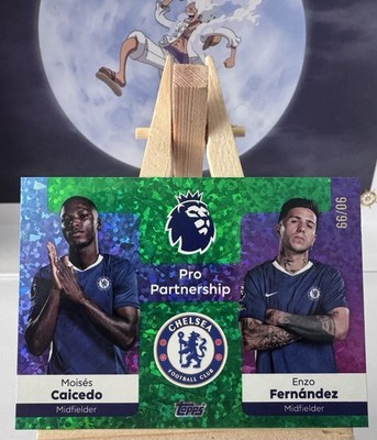 2025-26 Topps Premier League-Pro Partnership  Caicedo, Fernandez parallel 90/99