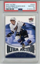 2007 FLEER ULTRA ULTRA ACTION #UA3 ALEXANDER OVECHKIN CARD CAPITALS PSA 10 RARE