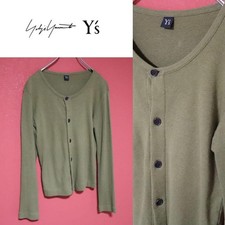 USED Y'S YOHJI YAMAMOTO CREW NECK CARDIGAN GOOD