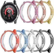 Diamond PC Plating Bumper Case for Samsung Galaxy Watch 5 Pro 45mm Bling Glitter