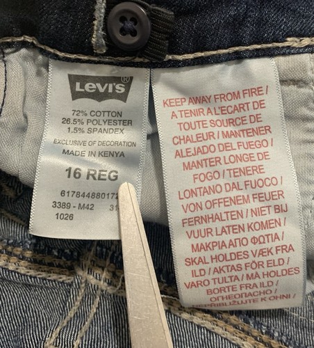 Jeans Levi's blu bambino ragazzo taglia 16 reg - Foto 7 di 7