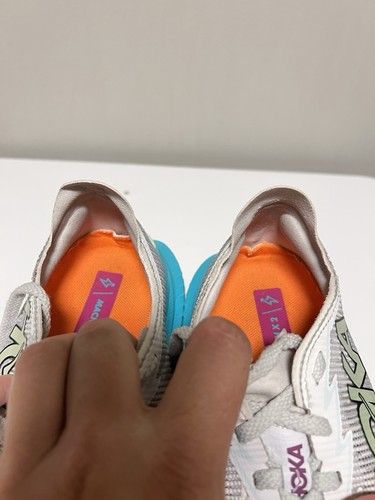 Scarpe da corsa Hoka One One donna Mach X 2 1155120 FCO bianche sneakers US 8,5 B - Foto 12 di 13