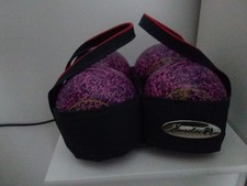 Aero Revolution Lawn Bowls Size 3.5 with 4 Bowls Carrier Exslent Condition Used