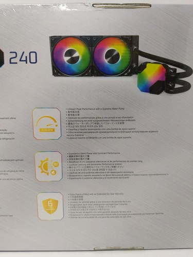 Montech Hyperflow Argb 240 - Aio Cpu Liquid Cooler, Intel & AMD Compatible - Afbeelding 5 van 8