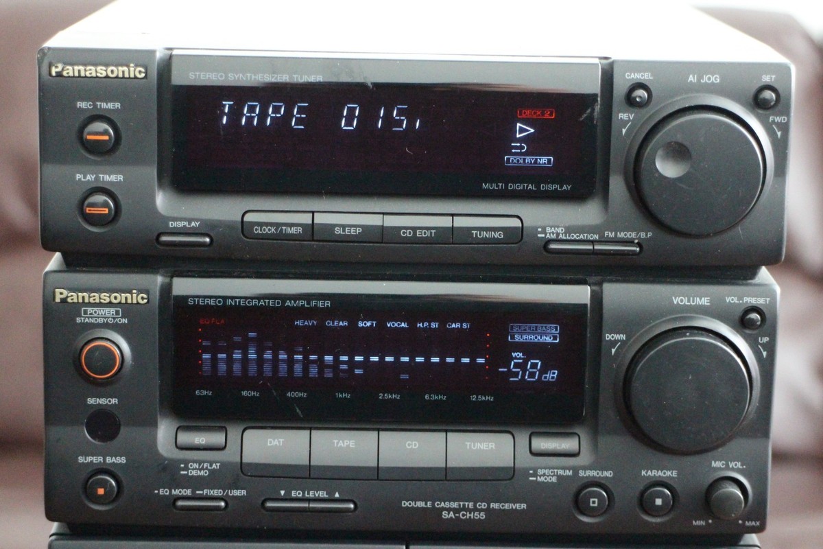 Panasonic SA-CH55 Mini Stereo Component System AM/FM CD Cassette