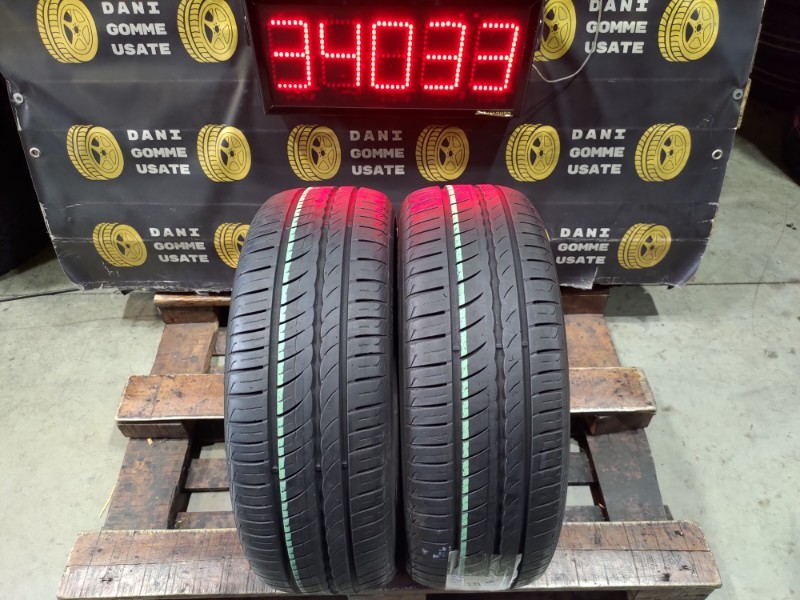 Pneumatici Estivi 2 Gomme usate 195 55 16 PIRELLI Battistrada Residuo 80%