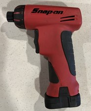 Snap-on Cts596 9.6v Cordless Screwdriver Red Black 14 Chuck 0-400 Rpm Pistol