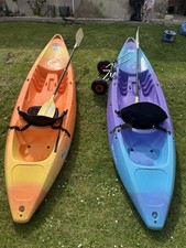 2 x  Perception Scooter Sit-On Top Kayak Includes Paddle Seat