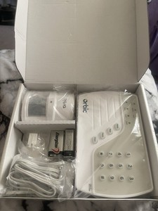 Orbic Home Alarm System whtbox AX54N Wireless Keypad Instant Alert Kit White