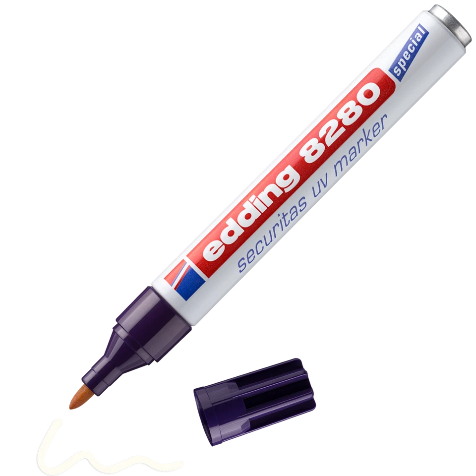 Edding 8280 UV-Marker Securitas Geocaching Stift für Schwarzlicht uvm. 1,5-3 mm