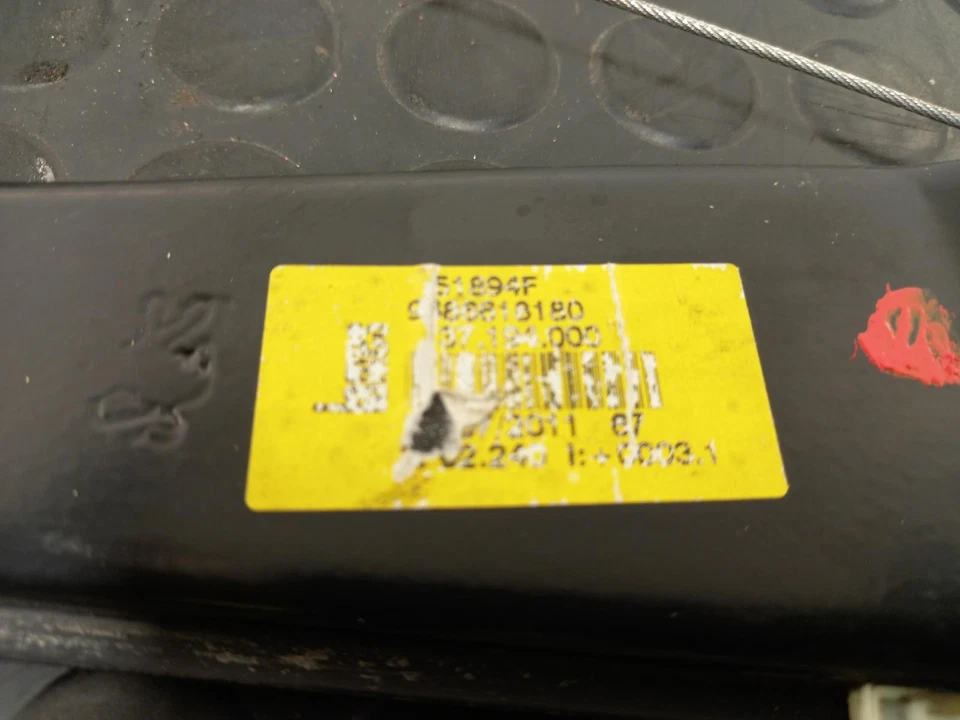 Regulador Ventana PEUGEOT 508 N/S 2010-2016 4 Puertas Delantero Derecho Foto 3 de 4