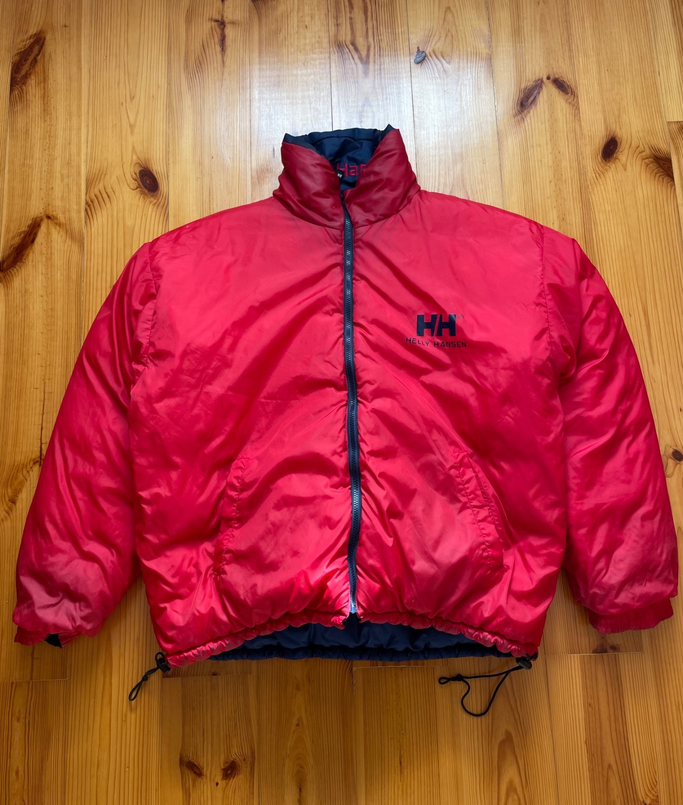 Helly Hansen Puffer Down Jacket Reversible Navy R… - image 11