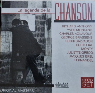 La Legende de la Chanson [10 CD Box]  Gilbert Becaud Yves Montand Edith Piaf