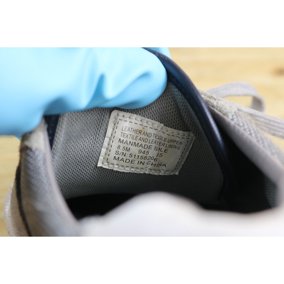 Tory Burch Sneakers Womens 8.5M Gray Leather Sawtooth Logo Shoes Athletic thumbnail 5