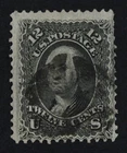CKStamps: US Stamps Collection Scott#97 12c Washington Used Tiny Tear