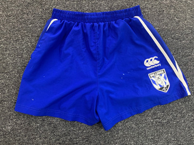 Canterbury Bulldogs Shorts Mens Medium Blue NRL Rugby Training Footy Size M