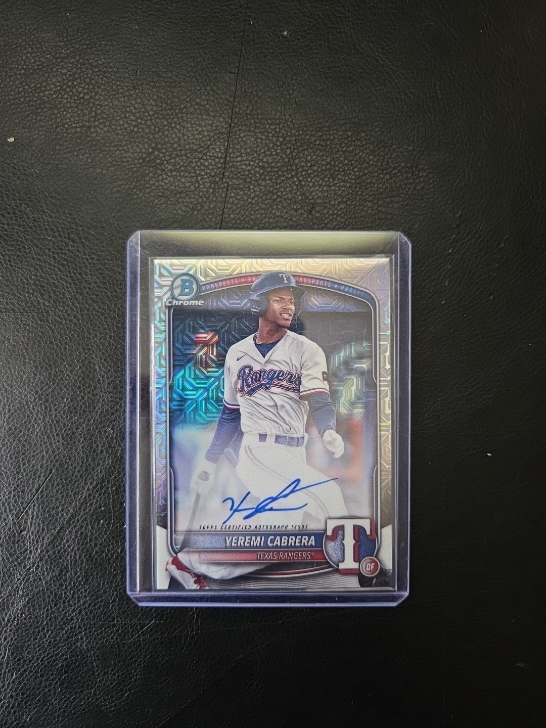 2025 Bowman #BMA-YCA Yeremi Cabrera Chrome Prospects Autographs Mojo Refractor