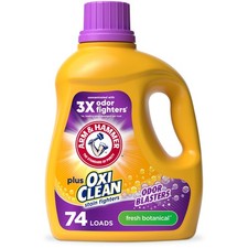 ARM & HAMMER Plus OxiClean Laundry Detergent, 96.2 Fl Oz, 74 Loads 0.18 per gallon