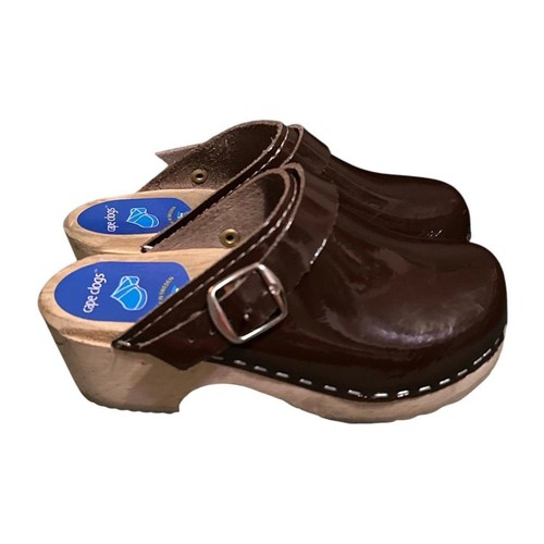 Cape Clogs Schweden Kinder braun Leder Holz klassisch EU Größe 29 oder Mädchen US 12 - Bild 3 von 10