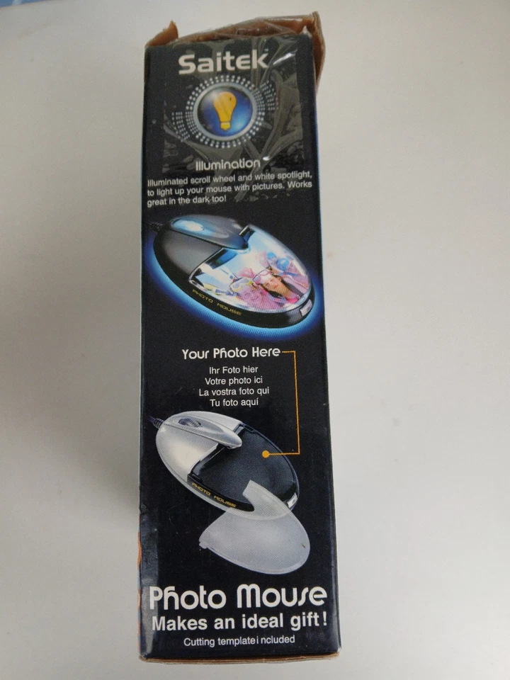 Translucent Blue Computer Photo Mouse Frutiger Aero Lightup *Win Xp Win Vista - Image 3 of 4