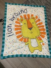 Little Wonders LION AROUND 35  X 44  Nursery Blanket