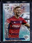 2023 Topps Chrome MLS Paul Arriola Derby Diamonds Aqua Refractor #7/99 Dallas